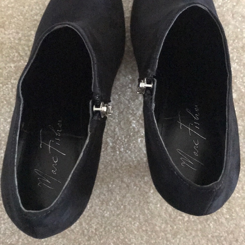 Marc Fisher Black Suede Booties - Picture 8 of 8